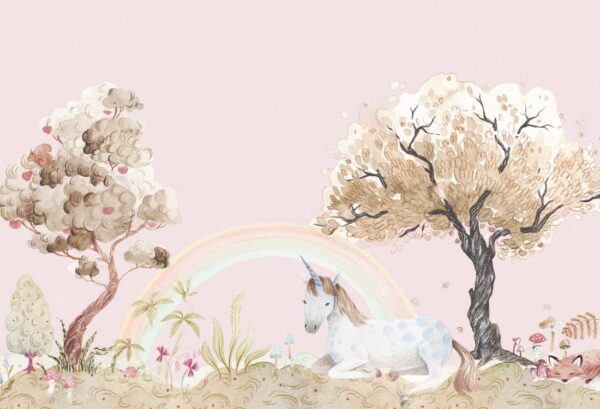 Rebel Walls pilttapeet Unicorn Dream, Bubblegum R18182