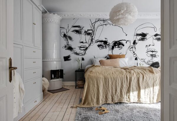 r18271_interior2 Rebel Walls pilttapeet Ottoman Bozetto, Graphite R18271