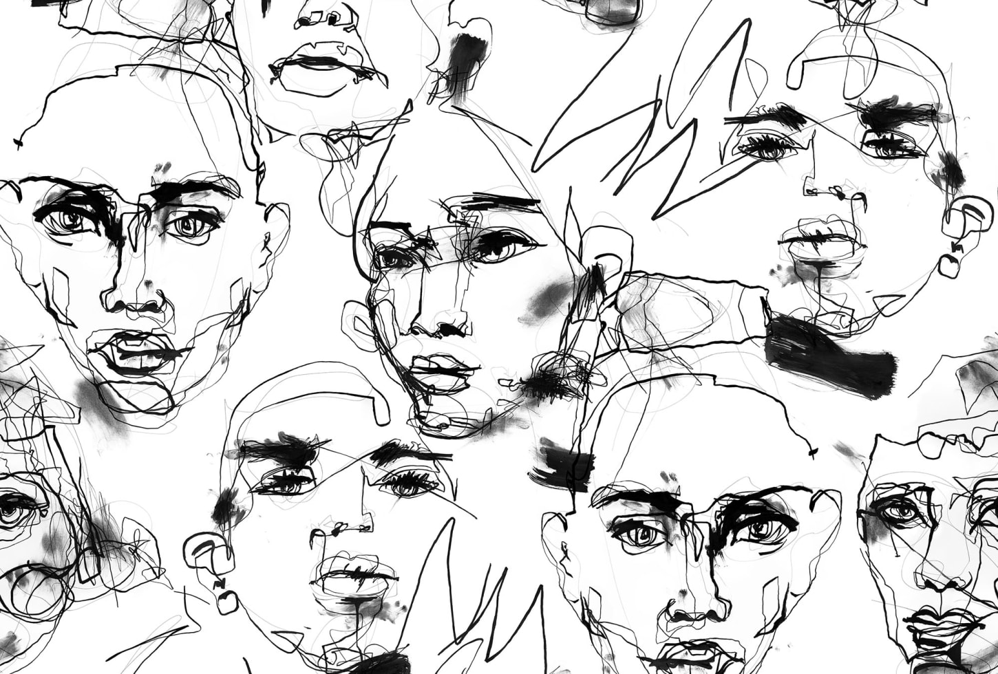 Rebel Walls pilttapeet Fala Bozetto, Graphite R18272