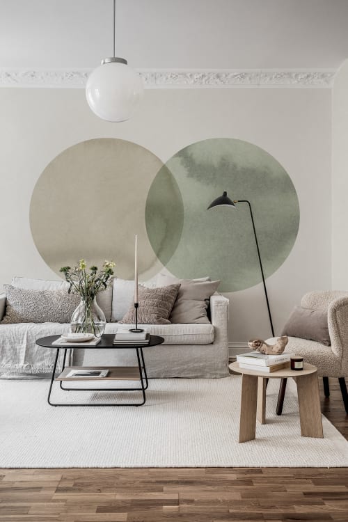 Rebel Walls pilttapeet Eclipse, Beige Green R18331