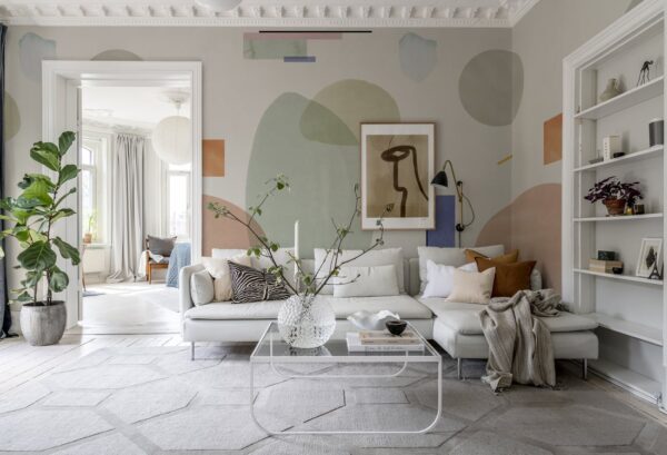 r18361_interior1 Rebel Walls pilttapeet Geometry, Pastel R18361