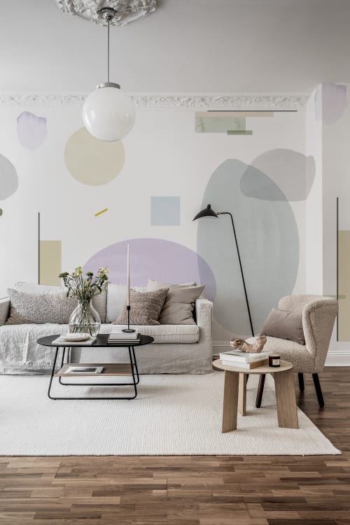 r18362_interior4 Rebel Walls pilttapeet Geometry, Lilac R18362