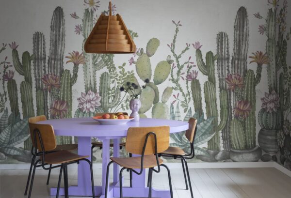 Rebel Walls pilttapeet Playfull Cactus, Ivory R18452