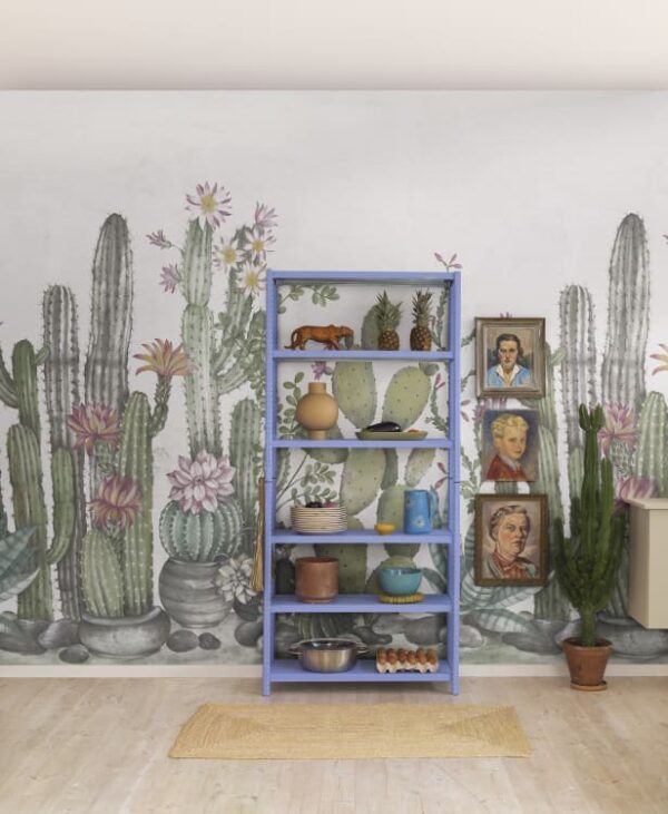 Rebel Walls pilttapeet Playfull Cactus, Ivory R18452