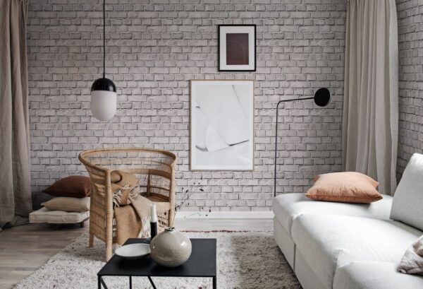 Rebel Walls tapeet Bricks Ash R18515