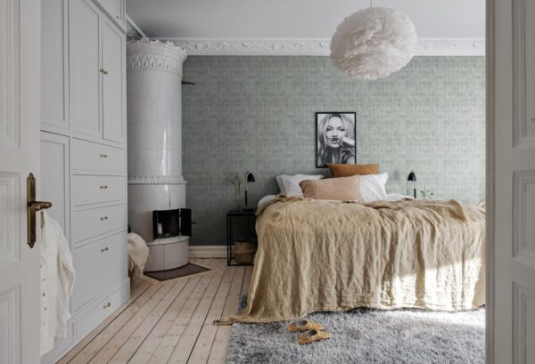 Rebel Walls tapeet Small Patinated Diamonds Fancy Green R18521