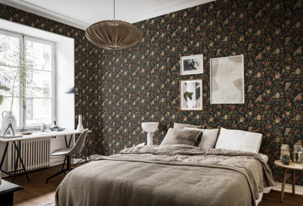 Rebel Walls tapeet Thorn Rose Petite, Night Light R18528