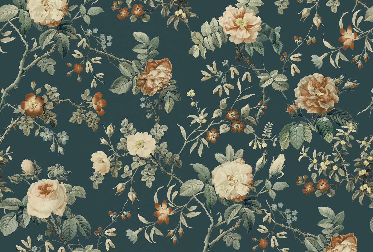 Rebel Walls tapeet Thorn Rose Petite, Madame Hardy R18529