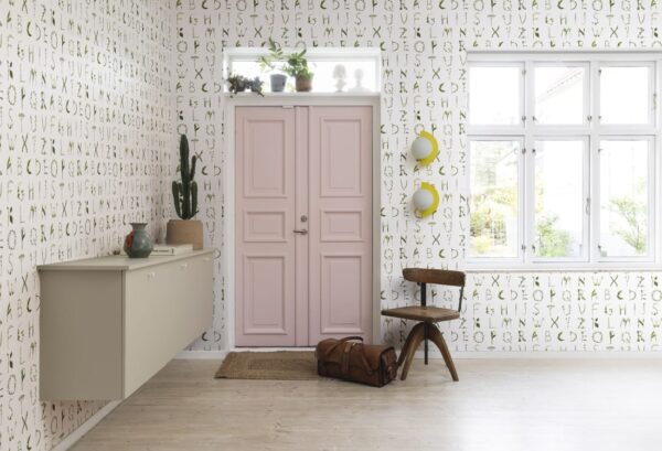Rebel Walls tapeet Floral Alphabet Mini English R18532