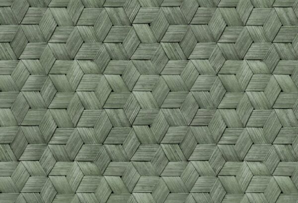 Rebel Walls tapeet Small Birch Bark Braids, Forest Green R18537
