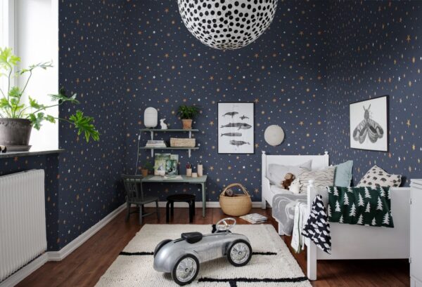 Rebel Walls tapeet Stardust, Night R18545