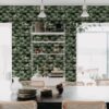Rebel Walls tapeet Petite Peackock Plumage, Jade R18554