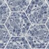 Rebel Walls tapeet Marbled Hexagon Tiles, Dark Blue R18557