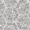 Rebel Walls tapeet Marbled Hexagon Tiles, Gray R18558