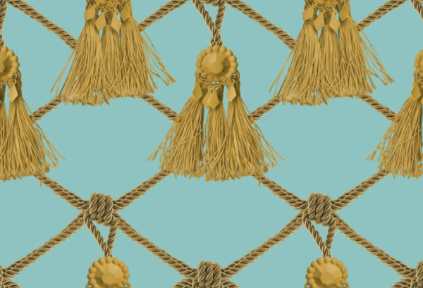 Rebel Walls tapeet Tassels, Soft Turquoise R18561