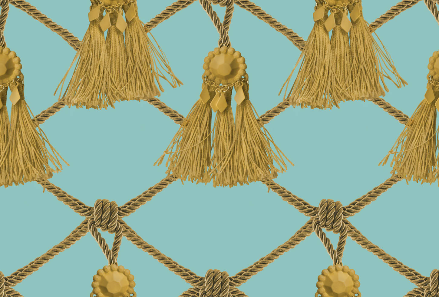 Rebel Walls tapeet Tassels, Soft Turquoise R18561