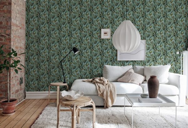 Rebel Walls tapeet Birds Of Paradise, Lush Green R18563