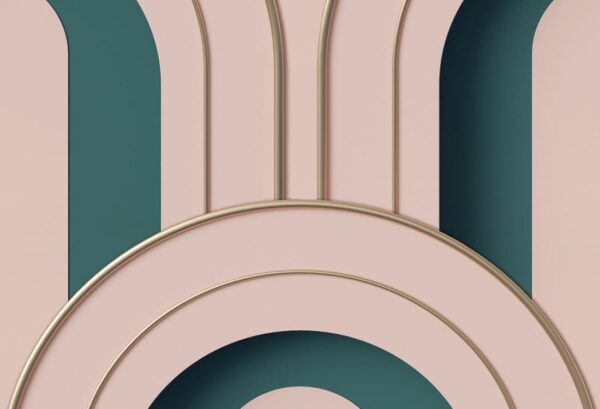 Rebel Walls tapeet Arch Deco Bijou, Rebel Pink R18566