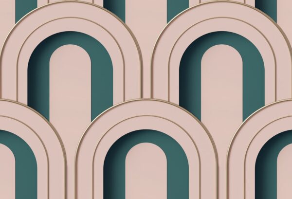 Rebel Walls tapeet Arch Deco Bijou, Rebel Pink R18566