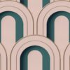 Rebel Walls tapeet Arch Deco Bijou, Rebel Pink R18566