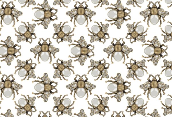 Rebel Walls tapeet Small Jewel Wings, Diamond White R18568