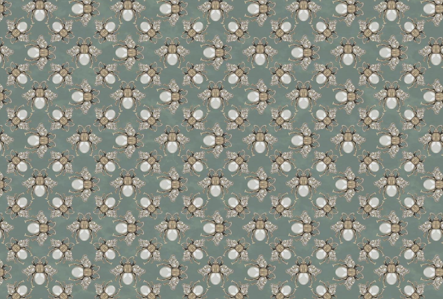 Rebel Walls tapeet Small Jewel Wings, Emerald Green R18569