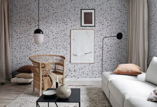 Rebel Walls tapeet Terrazzo, Ocean Blue R18572