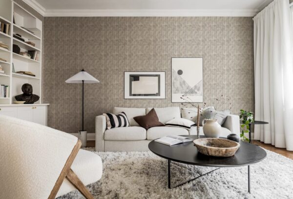 Rebel Walls tapeet Art Deco Palms, Gold R18573