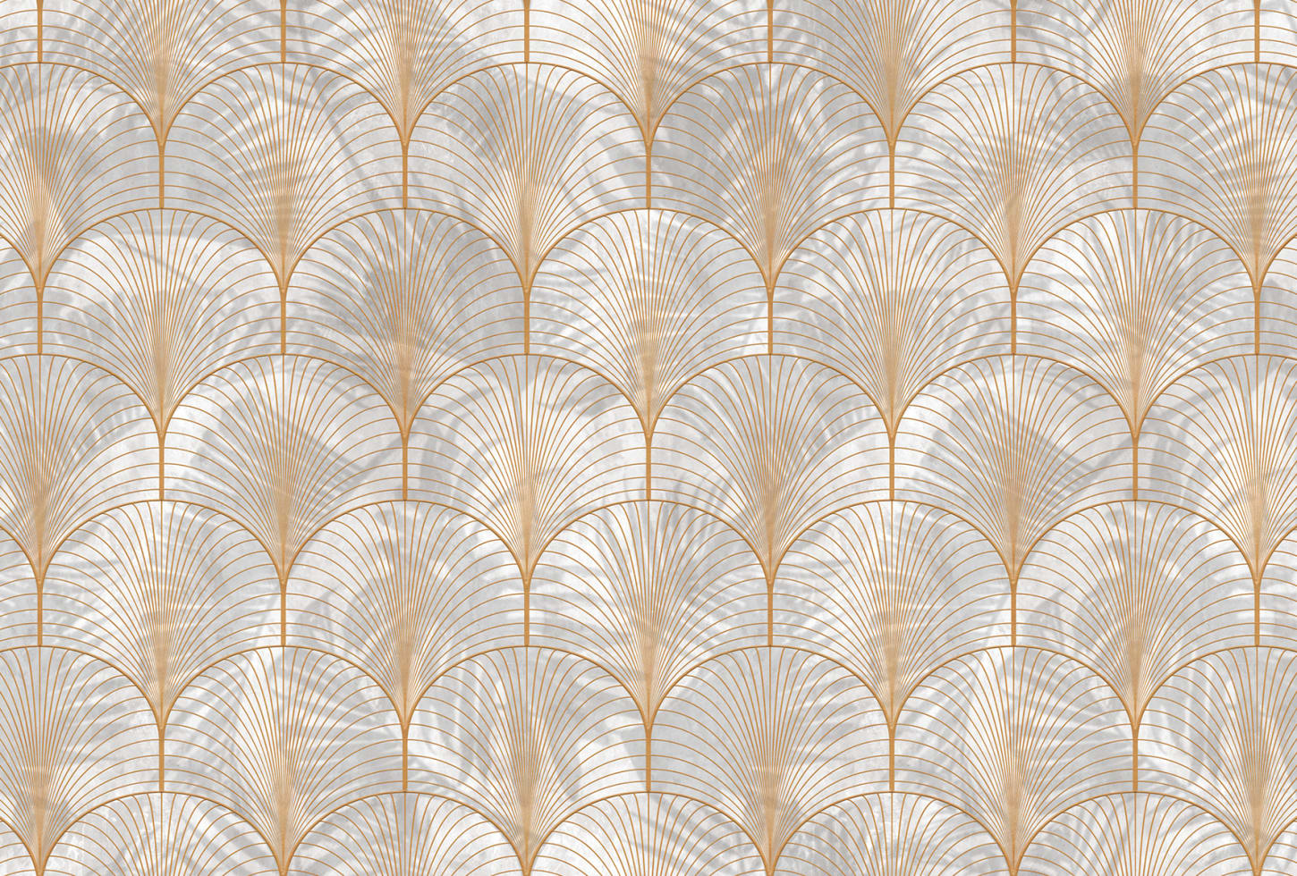 Rebel Walls tapeet Art Deco Palms, Gold R18573