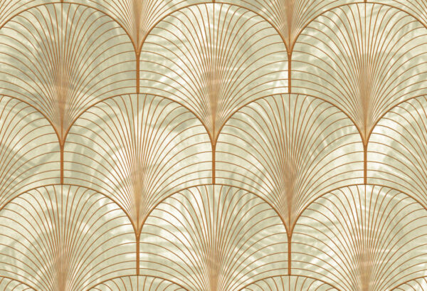 Rebel Walls tapeet Art Deco Palms, Bronze R18575
