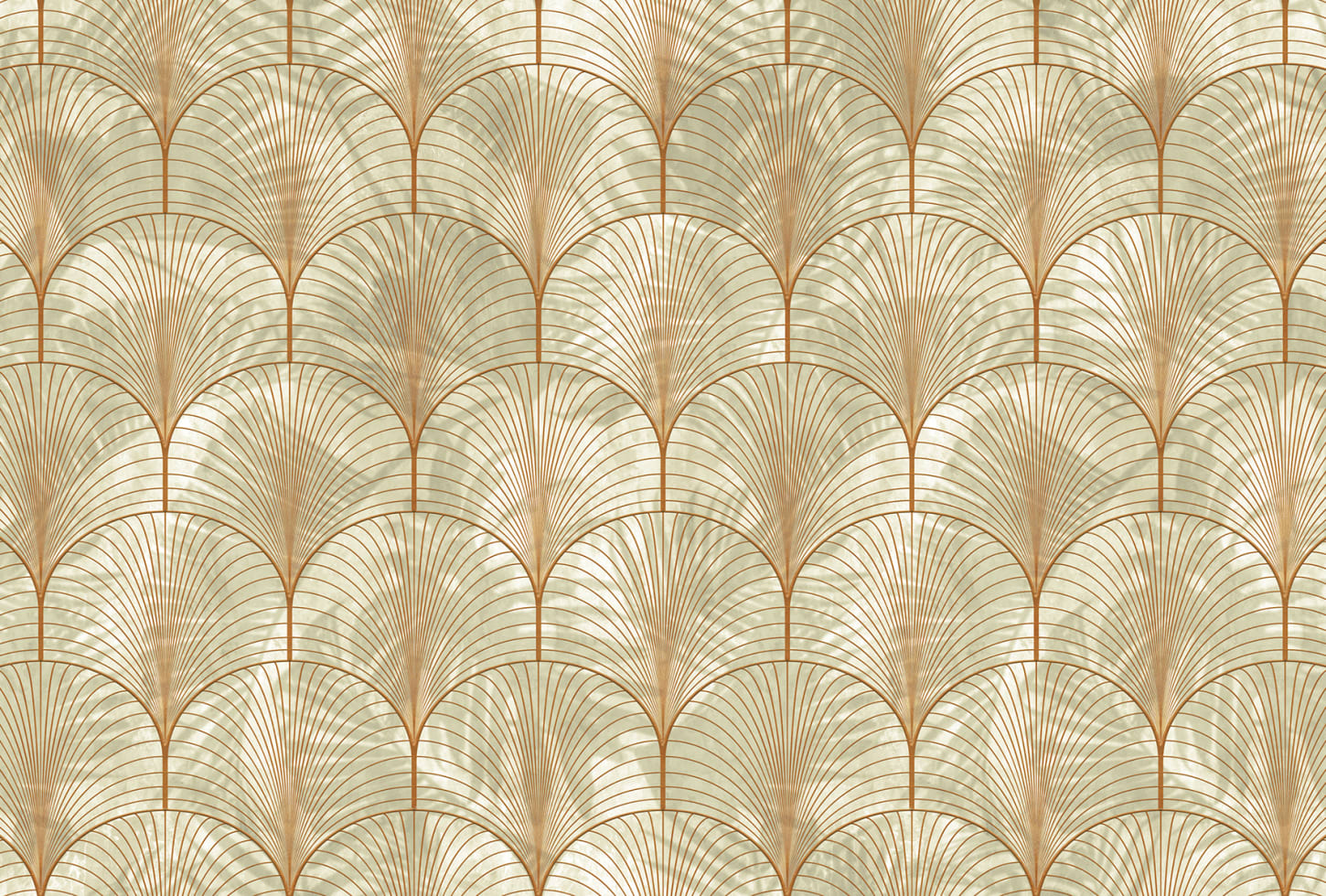 Rebel Walls tapeet Art Deco Palms, Bronze R18575