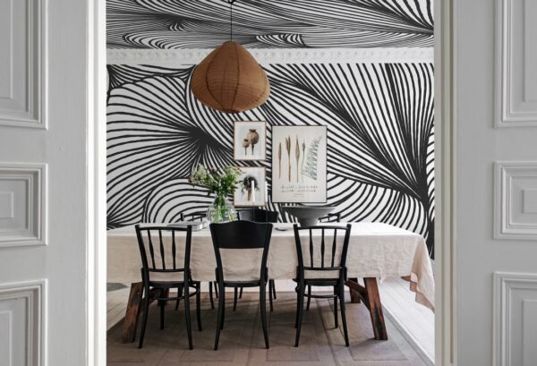 Rebel Walls pilttapeet Opulence Lines, Graphite R18597