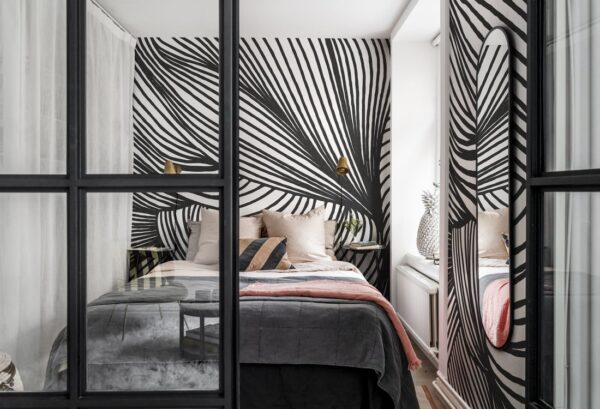 Rebel Walls pilttapeet Opulence Lines, Graphite R18597