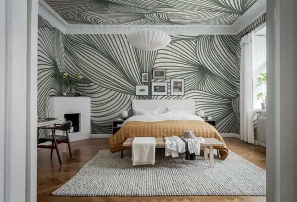 Rebel Walls pilttapeet Opulence Lines, Moss R18598