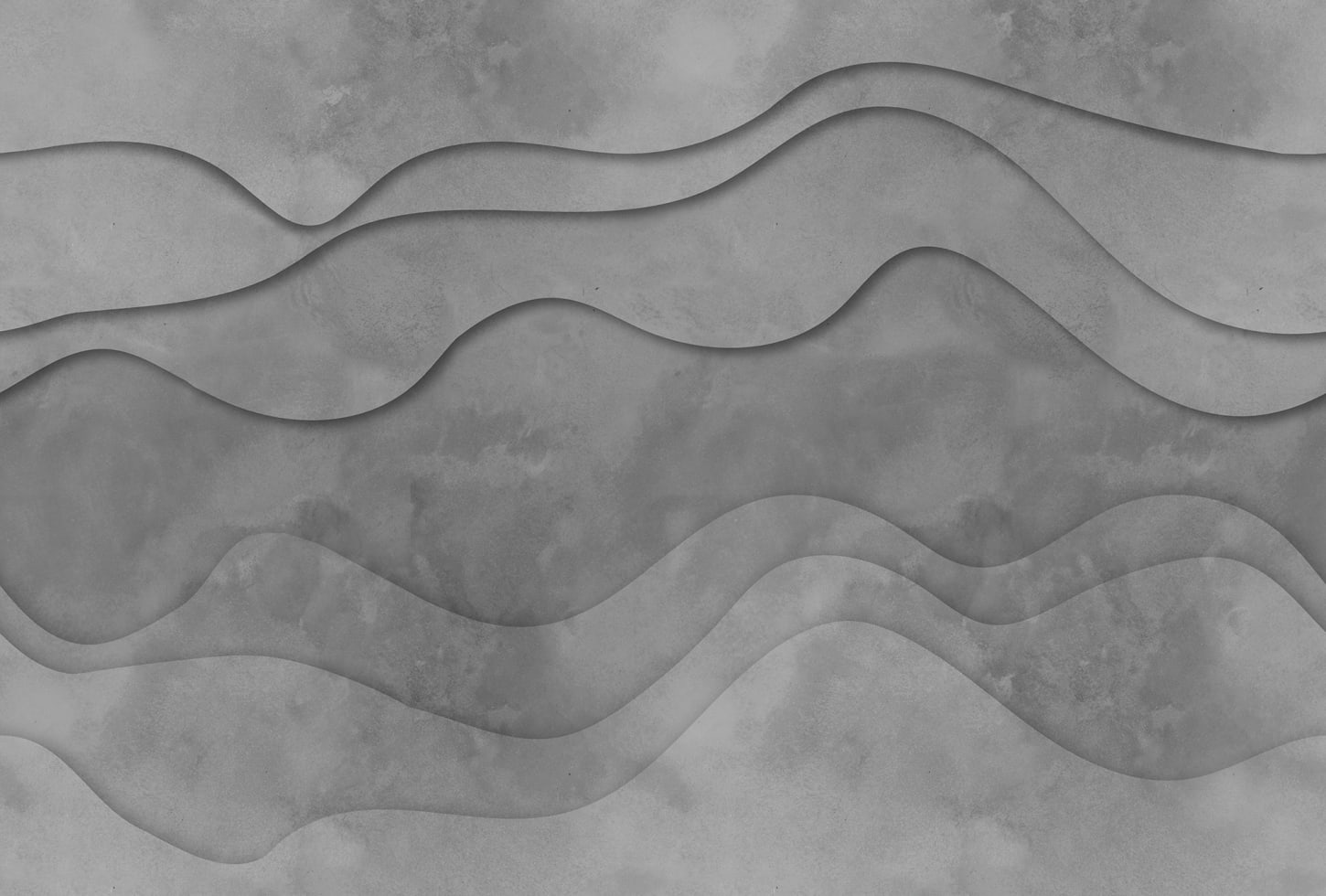 Rebel Walls pilttapeet 3D Wave, Gray R18628