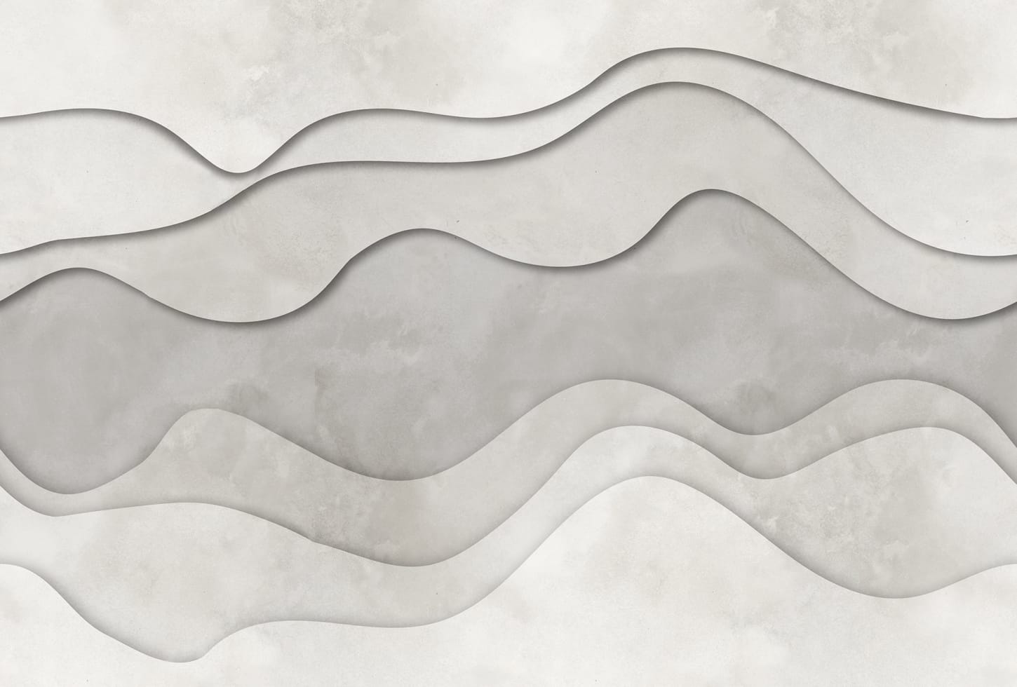 Rebel Walls pilttapeet 3D Wave, White R18629