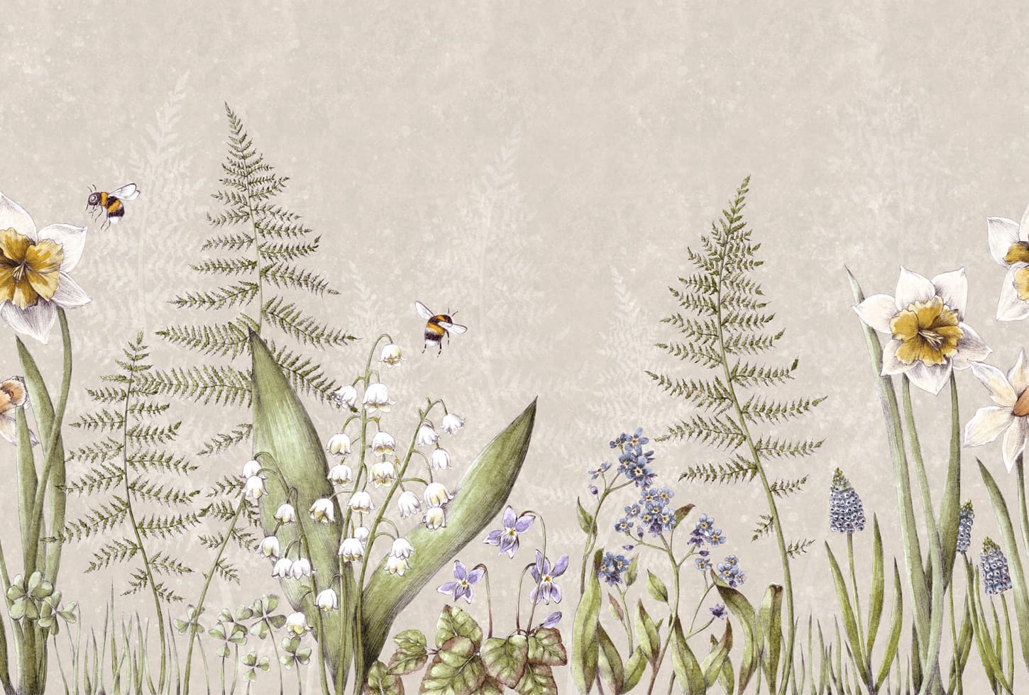 r18642_product Rebel Walls pilttapeet Bumblebee, Sand R18642