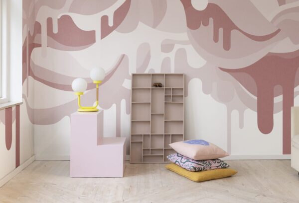 Rebel Walls pilttapeet Dripping Ice Cream Pink R18652