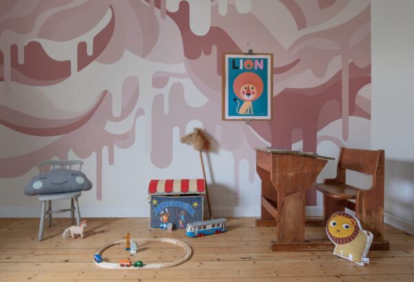 Rebel Walls pilttapeet Dripping Ice Cream Pink R18652