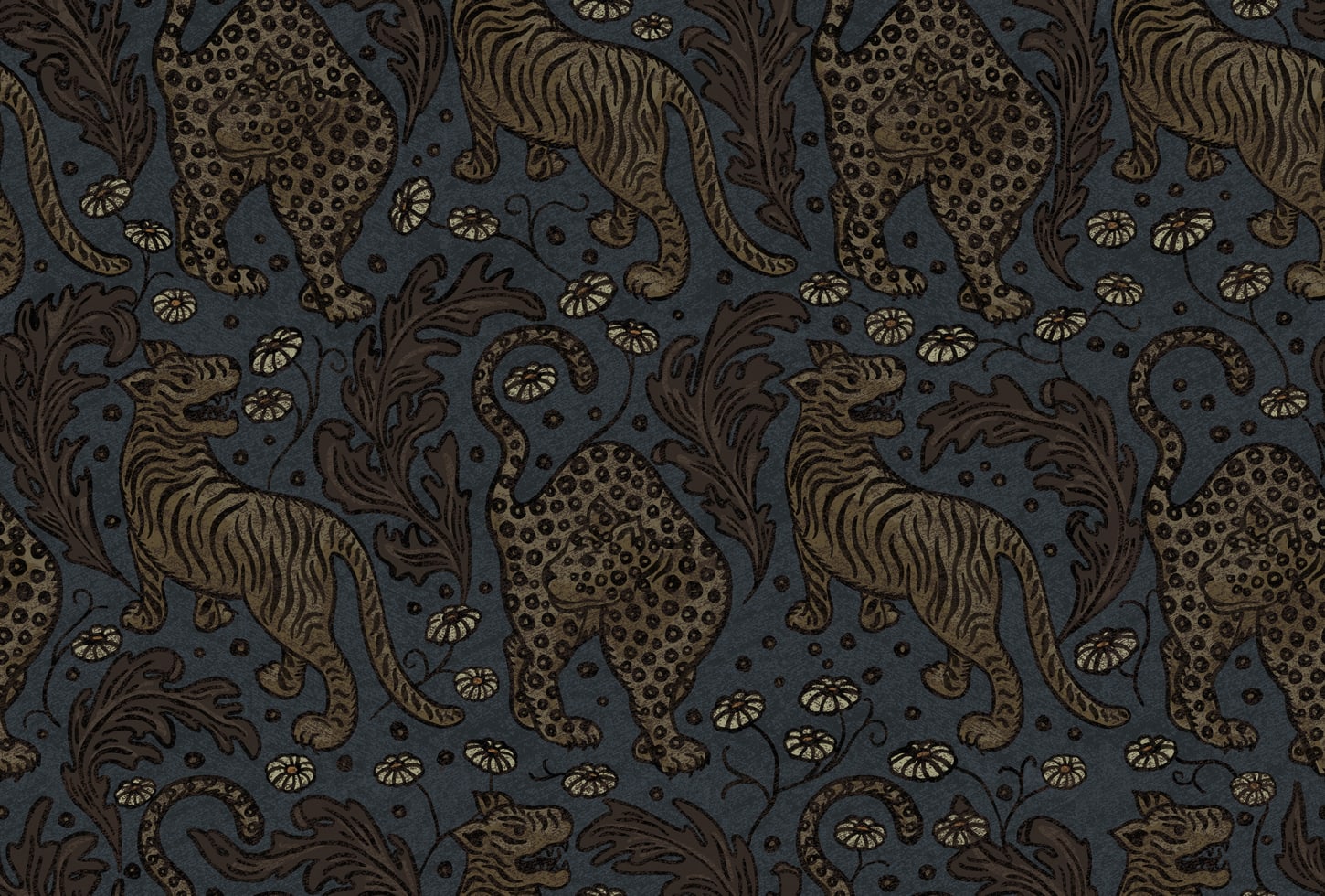 Rebel Walls tapeet Year Of The Tiger, Midnight R19212