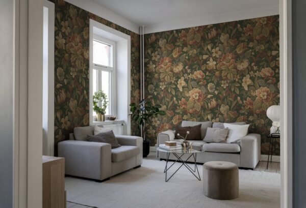 Rebel Walls pilttapeet Vintage Flora, Green R19238