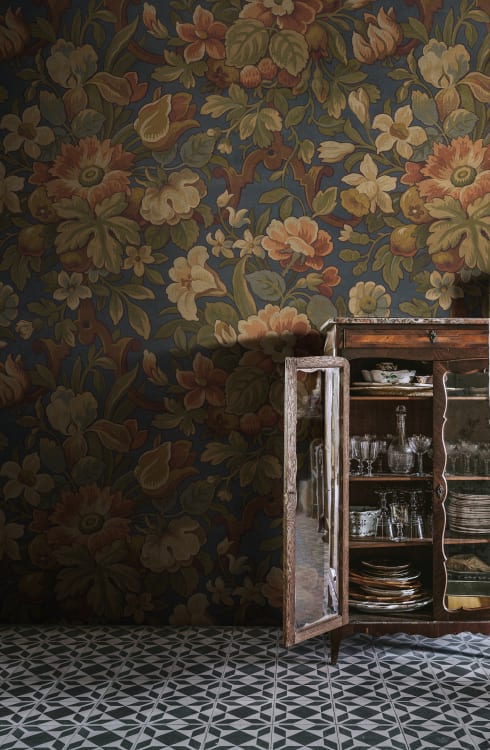 Rebel Walls pilttapeet Vintage Flora, Blue R19240