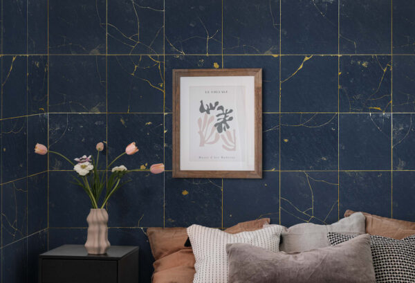 Rebel Walls pilttapeet Kintsugi Dark Blue R19295