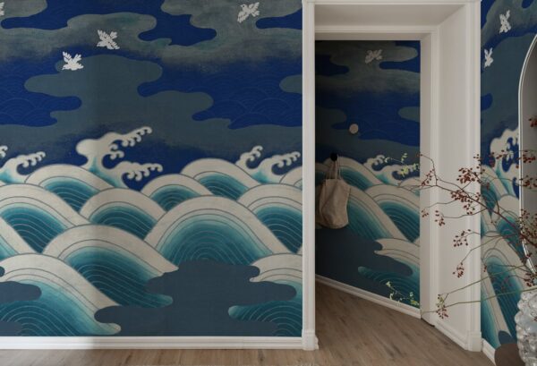 Rebel Walls pilttapeet Waves Of Happiness, Blue R19298
