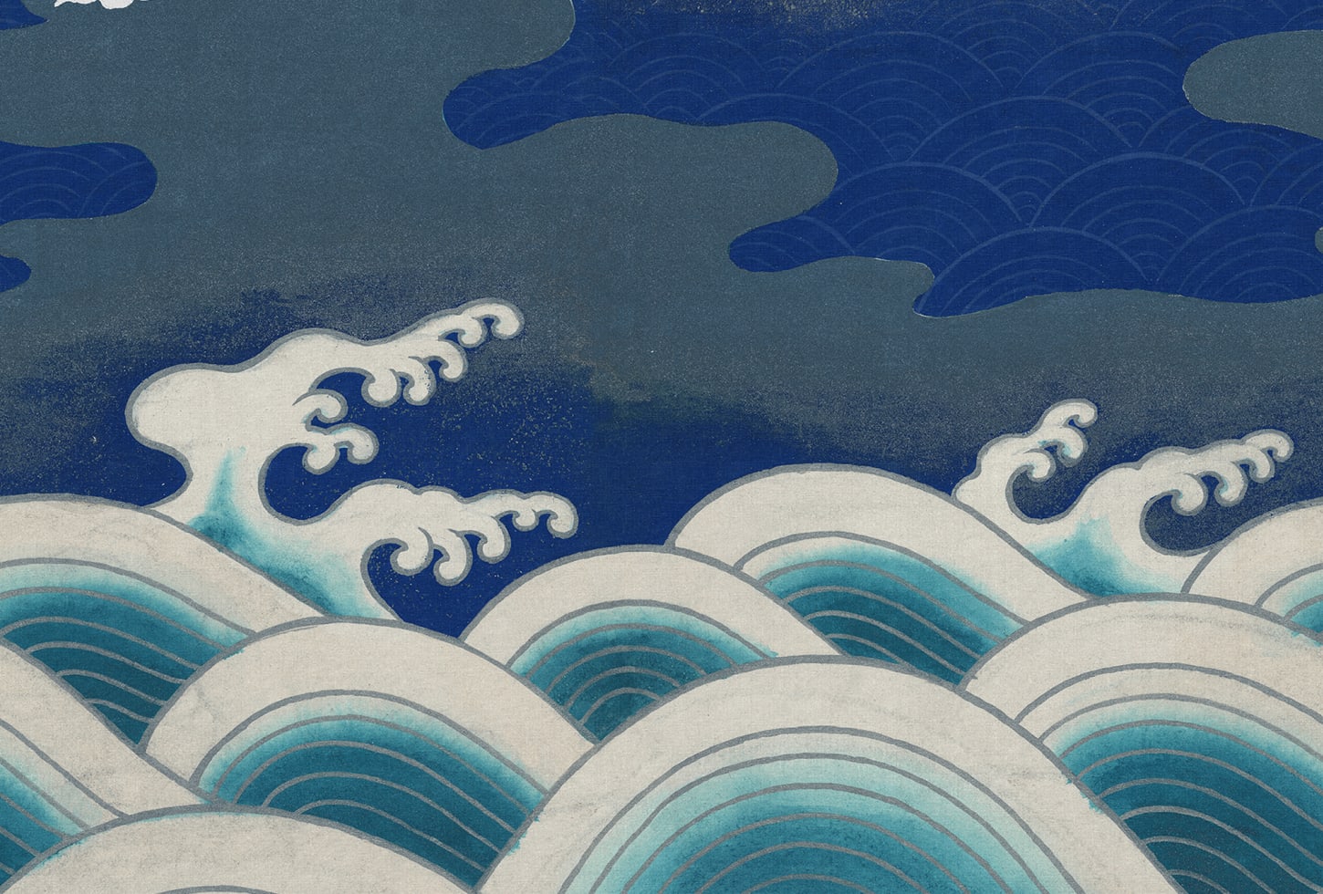 Rebel Walls pilttapeet Waves Of Happiness, Blue R19298