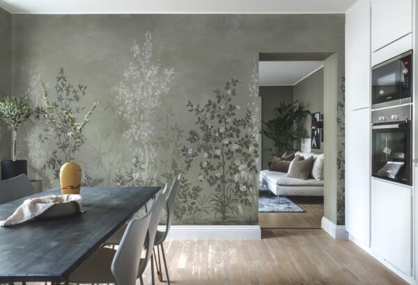 Rebel Walls pilttapeet Chinoiserie Haze, Green R19305