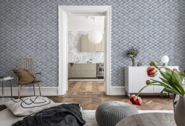 Rebel Walls pilttapeet Ripple Blue R19317