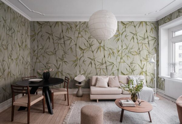 Rebel Walls pilttapeet Bamboo Garden Green R19338