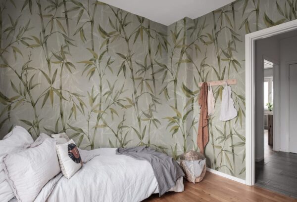 Rebel Walls pilttapeet Bamboo Garden Green R19338
