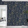 Rebel Walls pilttapeet Storm Flowers, Ocean Blue R19358